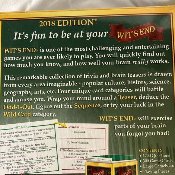 Wit’s End Board Game NEW SEALED - Picture 5 of 12